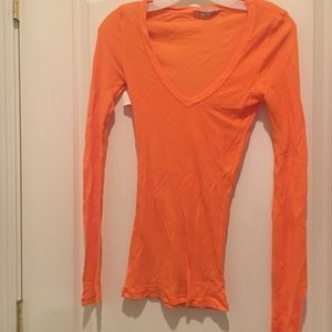 Orange Long Sleeve Shirt